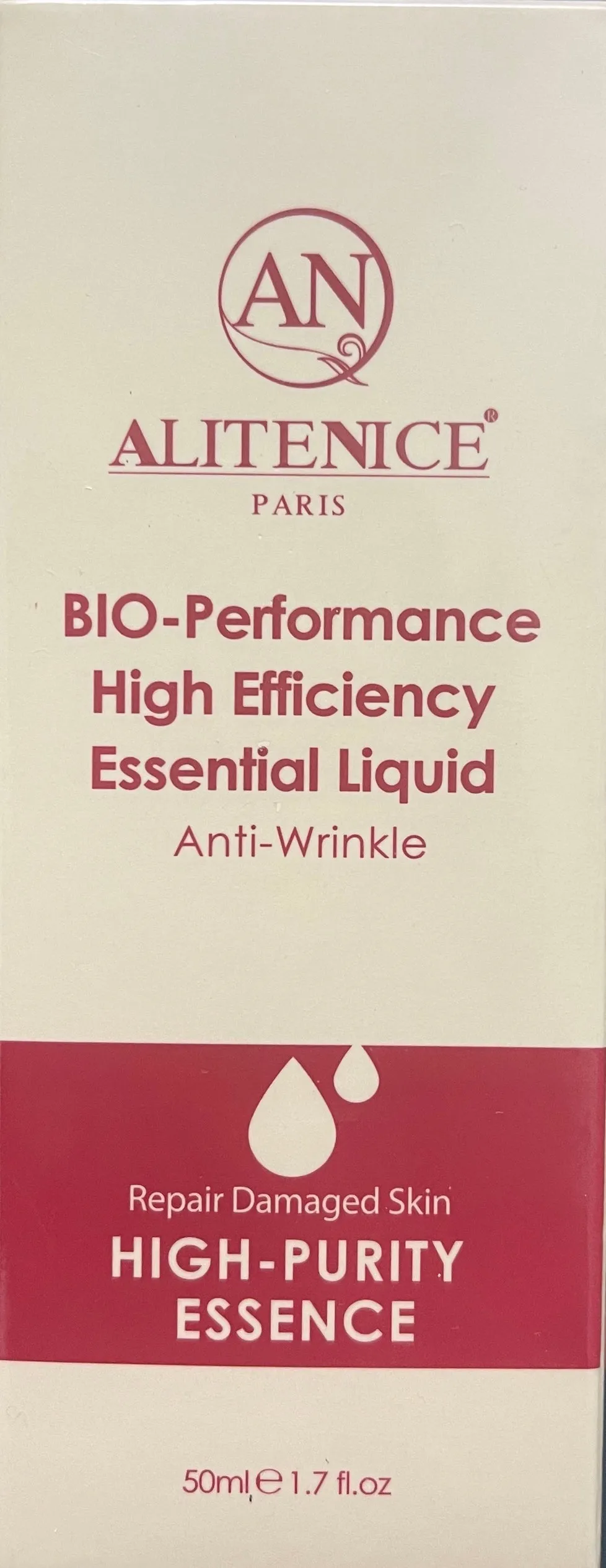 Alitenice BIO-Performance High Efficiency Essential Liquid; Antiwrinkle 50mL 亞堤力詩百優極萃合活顏精華液
