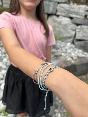 Earth Bracelet for barn- Blå