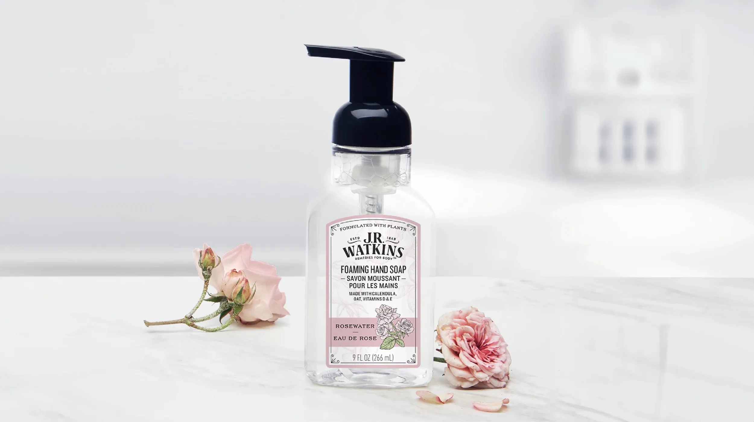 Hand Soap Foaming Rosewater 9floz