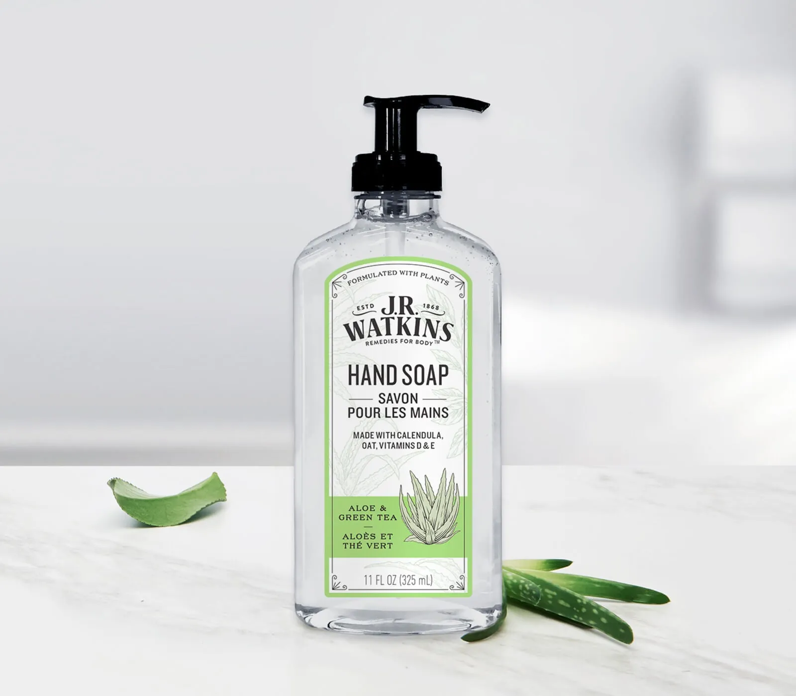 Hand Soap Gel Aloe & Green Tea 11floz