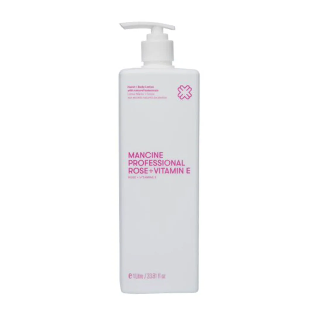 Mancine Hand & Body Lotion Rose & Vitamin E 1 Litre
