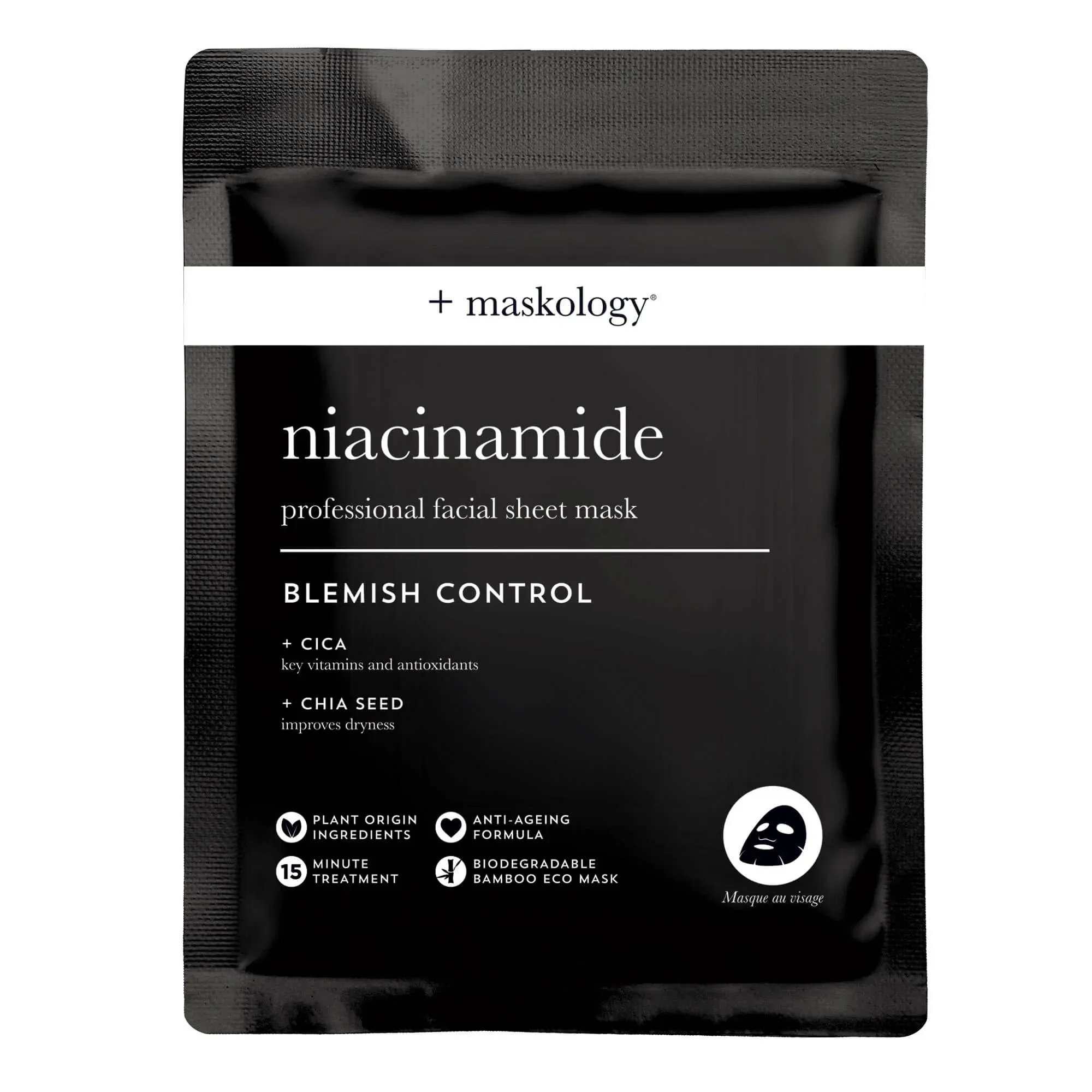  maskology Niacinamide Professional Facial Sheet Mask