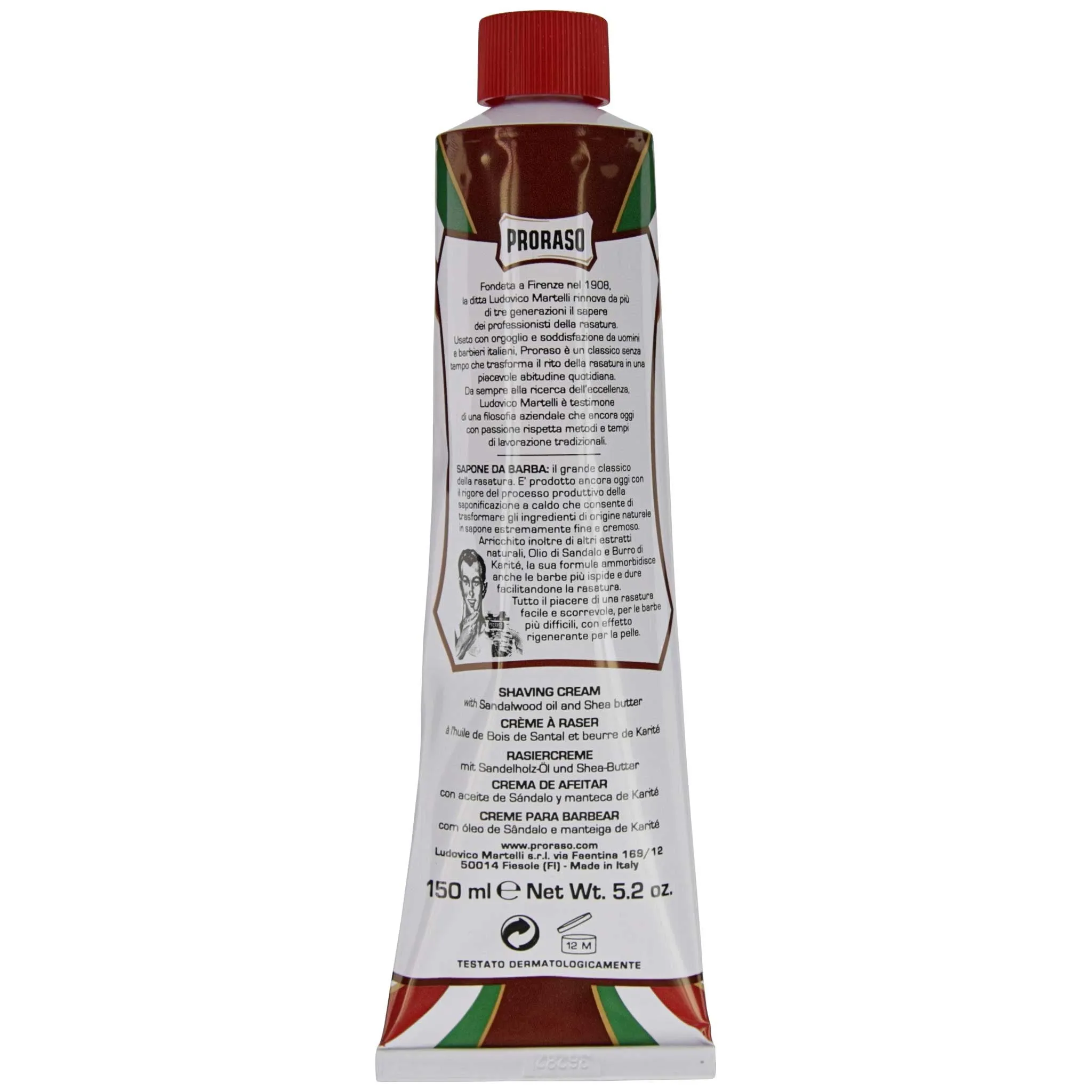 Proraso Shave Cream in Tube, Nourishing
